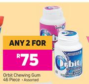Orbit Chewing Gum 46 Piece Assorted-For Any 2 