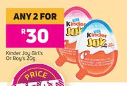 Kinder Joy Girl's Or Boy-For Any 2 x 20g