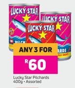 Lucky Star Pilchards Assorted-For Any 3 x 400g