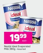 Nestle Ideal Evaporated Milk Assorted-380g Each