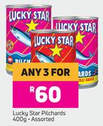 Lucky Star Pilchards Assorted-For Any 3 x 400g