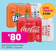 Soft Drink Value Pack Assorted-12 x 300ml Each