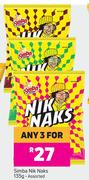 Simba Nik Naks Assorted-For Any 3 x 135g 