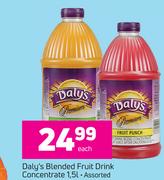 Daly's Blended Fruit Drink Concentrate Assorted-1.5Ltr Each