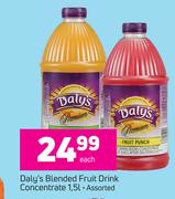 Daly's Blended Fruit Drink Concentrate Assorted-1.5Ltr Each