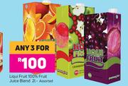 Liqui Fruit 100% Fruit Juice Blend Assorted-For Any 3 x 2Ltr