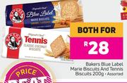 Bakers Blue Label Marie Biscuits And Tennis Biscuits 200g Assorted-For Both