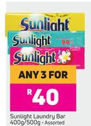 Sunlight Laundry Bar Assorted-For Any 3 x 400g/500g