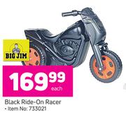 Big Jim Black Ride-On Racer-Each