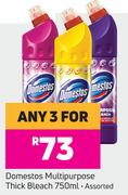 Domestos Multipurpose Thick Bleach Assorted-For Any 3 x 750ml