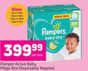 Pampers Active Baby Mega Box Disposable Nappies-Per Box