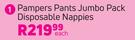 Pampers Pants Jumbo Pack Disposable Nappies-Each