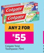 2Colagte Total Toothpaste-For Any 2 x 75ml