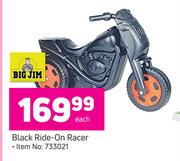 Big Jim Black Ride-On Racer-Each