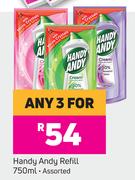 Handy Andy Refill-For Any 3 x 750ml