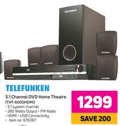 Telefunken 5.1 Channel DVD Home Theatre THT-6000HDMI