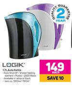 Logik 1.7L Auto Kettle-Each