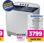 Samsung 14Kg Twin Tub Washing Machine WT14J4200MB.FA