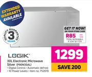 Logik 30L Electronic Microwave (Silver) P90N30AL
