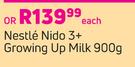 Nestle Nido 3+ Growing Up Milk-900g Each