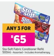 Sta Soft Fabric Conditioner Refill-For Any 3 x 500ml
