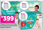 Pampers Pants, Active Baby Or Premium Care Disposable Nappies Mega Box-Per Box