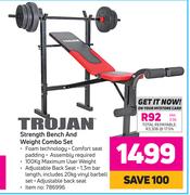 Trojan Strength Bench And Weight Combo Set