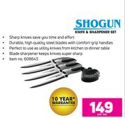 Shogun Knife & Sharpener Set-Per Set