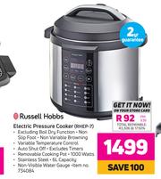 Special Russell Hobbs Electric Pressure Cooker RHEP 7 m.guzzle .za