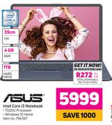 Asus  Intel Core i3 Notebook
