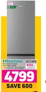 Hisense 264Ltr Bottom Freezer Inox Fridge H359BI
