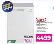Defy 5 Programme Dishwasher (White) DDW230