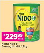 Nestle Nido 3+ Growing Up Milk-1.8Kg Each