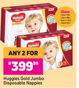 Huggies Gold Jumbo Disposable Nappies-For Any 2
