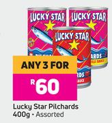 Lucky Star Pilchards Assorted-For Any 3 x 400g