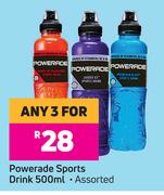 Powerade Sports Drink Assorted-For Any 3 x 500ml