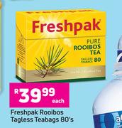 Freshpak Rooibos Tagless Teabags-80's Each