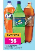Fanta, Sprite Or Stoney Assorted-For Any 2 x 2L