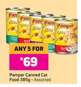 Pamper Canned Cat Food Assorted-For Any 5 x 385g