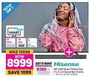 Hisense 58" UHD Smart TV 58A7100 Plus 2.0 Sound Bar HS204