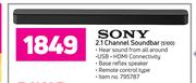 Sony 2.1 Channel Soundbar S100