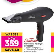 Sunbeam Professional Hair Dryer SPH-2000B
