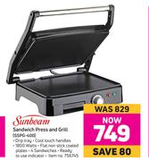 Sunbeam Sandwich Press And Grill SSPG-400