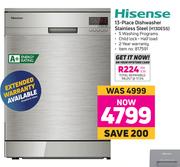 Hisense 13 Place Dishwasher Stainless Steel H13DESS