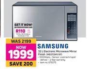 Samsung 32L Electronic Microwave Mirror Finish MEO113M1/XF