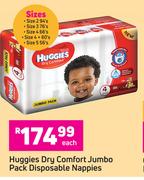 Huggies Dry Comfort Jumbo Pack Disposable Nappies-Each
