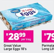 Great Value Large Eggs-'s Per Tray