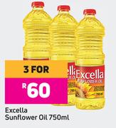 Excella Sunflower Oil-For 3 x 750ml