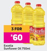 Excella Sunflower Oil-For 3 X 750ml