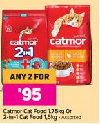 Catmor Cat Food 1.75Kg Or 2-In-1 Cat Food 1.5Kg-For Any 2
